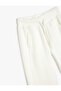 Basic Jogger Sweatpants with Tie Waist Pocket Detail - 3