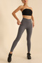 Premium Inside Fleece, Raised, Ribbed, Gathering Interlock Winter Knitted Tights Smoked - 5