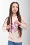 100% Cotton Long Sleeve Bow Printed Girls' Tshirt Powder - 4