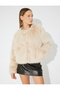 Plush Coat Long Sleeve Round Neck - 3