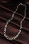 Silver Steel Scrunch Chain Men's Necklace for Casual Style - 2