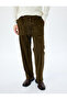 Corduroy Jogger Pants with Cotton Lace-Up Waist - 3