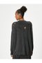 Frayed Sweatshirt Crew Neck Long Sleeve - 4