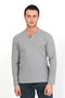 5524 NEW SEASON V CUT BUTTONED CASE Pullover - 3