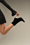 Coco Black Suede Black Suede 10 cm Women's Boots & Bootie, High Heels with Gold Accessories - 2