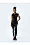 Slim Fit Degaje Collar Sleeveless Midi Velvet Dress