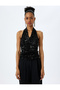 Halter Neck Sequin Sequined Blouse - 3