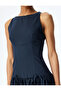 Slim Fit Sleeveless Crew Neck Mini Dress with Bow Detail - 5