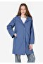 معطف نسائي أزرق من البولي يوريثان - 3