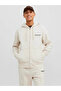 Hooded Collar Ecru Men's Sweatshirt 12241691_Jorvesterbro Sweat Zip Hoo - 2