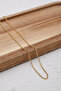 Steel Ghost Gourmet Chain Necklace Minimal Tarnish Resistant 1mm Suitable for Daily Use - 4