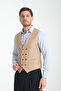 Basic Double Breasted V-Neck Slim Fit Vest
