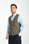 Plaid Patterned V-Neck Vest Slim Fit - 5