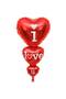 I Love You 3 Heart Foil Balloon (50X100 cm) - 7