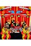 Fire Department Fire Shaped Foil Balloon Set of 3 - 3