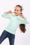 Girl's Natural Organic Cotton Slim Fit Body-Hugging Flexible Stretch Fabric Basic Daily Body Blouse - 3