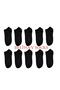 Unisex Economic Pack of 10 Black Booties Socks - 3