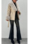 Add Elegance to Cold Weather: Beige Winter Coat with Fluffy Fur Detail - 4