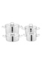 New Prime Steel Cookware Set 8 Pieces-Inox - 3