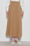 Milk Coffee Vest and Skirt Set - 6