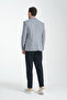Barella Men's Navy Blue Plaid Slim Fit Mono Collar Sports Blazer Jacket - 6