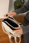 Women's Monogram Printed Hand and Shoulder Bag Ebat 25 X 25 - 5