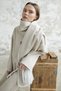 Alira Scarf Stitched Jacket - Beige - 2