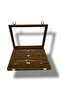 Richbox Ring Cufflink Brooch Jewelry Box Alcantara Brown - 3