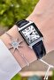 Silver Black Color Women's Wristwatch - 5