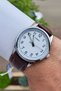 Case Silver Cord Brown Color Men's Wristwatch - 4