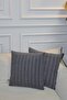 Roma Jakar Special Design 2-Piece Decorative Throw Pillow Cover 43X43 cm (Anthracite) - 2