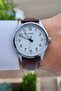 Case Silver Cord Brown Color Men's Wristwatch - 3