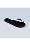 Women's Black Cross Stylish Daily Flip Flops - 4