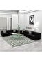 679 Black PU Two Seater Sofa for Living Room Small Space, Wood Frame, Metal Legs - 4