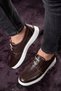 Marine Genuine Leather Men's Casual Shoes, Casual Shoes, Summer Shoes, Lightweight Shoes with Laces