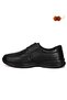 Byk 042 Black Genuine Leather Soft Orthopedic and Anatomic Light Sole Daily Men's Dads Shoes - 5