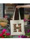 Letter H Design Letter H Bag, Y2 Pinterest Retro Unisex Cloth Bag Tote Bag, Shopper Bag - 3