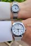 Dial White Cord Silver Color Dear Wristwatch - 5