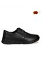 Byk 042 Black Genuine Leather Soft Orthopedic and Anatomic Light Sole Daily Men's Dads Shoes - 2