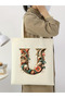 U Letter Design U Letter Bag, Y2 Pinterest Retro Unisex Cloth Bag Tote Bag, Shopper Bag