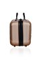 Mars Model Gold Color Abs Makeup Bag Hand Luggage - 3