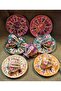 Nevres Porcelain Hand Painting Coffee Cup Set - 7