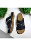 Women's Daily Stone Detailed Floral Printed Home and Outdoor Slippers - 2