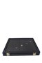 Ring Box Sausage Type Black Inside Alkantara Suede - 6