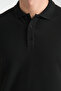 Stretchy Knitted Buttoned Polo Neck Men's Classic Fit Polo Neck T-Shirt 100% Cotton