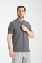 Stretchy Knitted Buttoned Polo Neck Men's Classic Fit Polo Neck T-Shirt 100% Cotton - 4