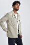 Polo Neck Snap Closure Pocket Shirt Jacket Z5178Az23Au - 6