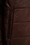 Hooded, Fleece-Pocketed, Water-Repellent Suede Quilted Jacket/Coat RBWW-350 - 7