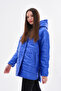 Hooded, Fleece-Pocketed, Water-Repellent Suede Quilted Jacket/Coat RBWW-350 - 4