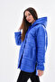 Hooded, Fleece-Pocketed, Water-Repellent Suede Quilted Jacket/Coat RBWW-350 - 5